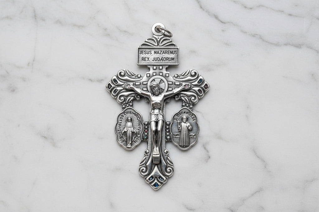Crucifijo del Perdón                       Italiano – Acabado Plata