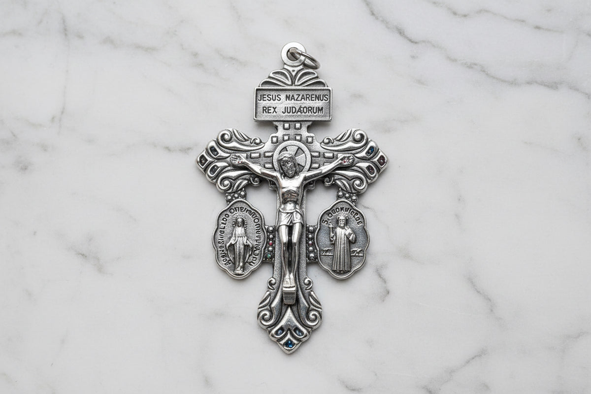 Crucifijo del Perdón                       Italiano – Acabado Plata