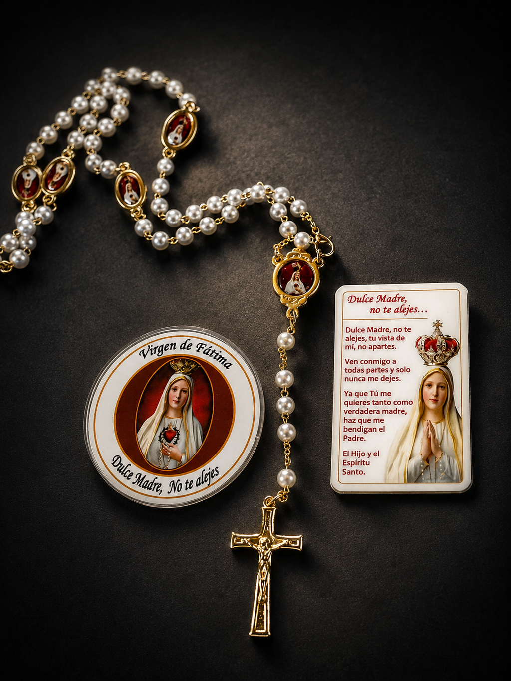 Rosario Virgen de Fátima de Perlas - Edición Limitada